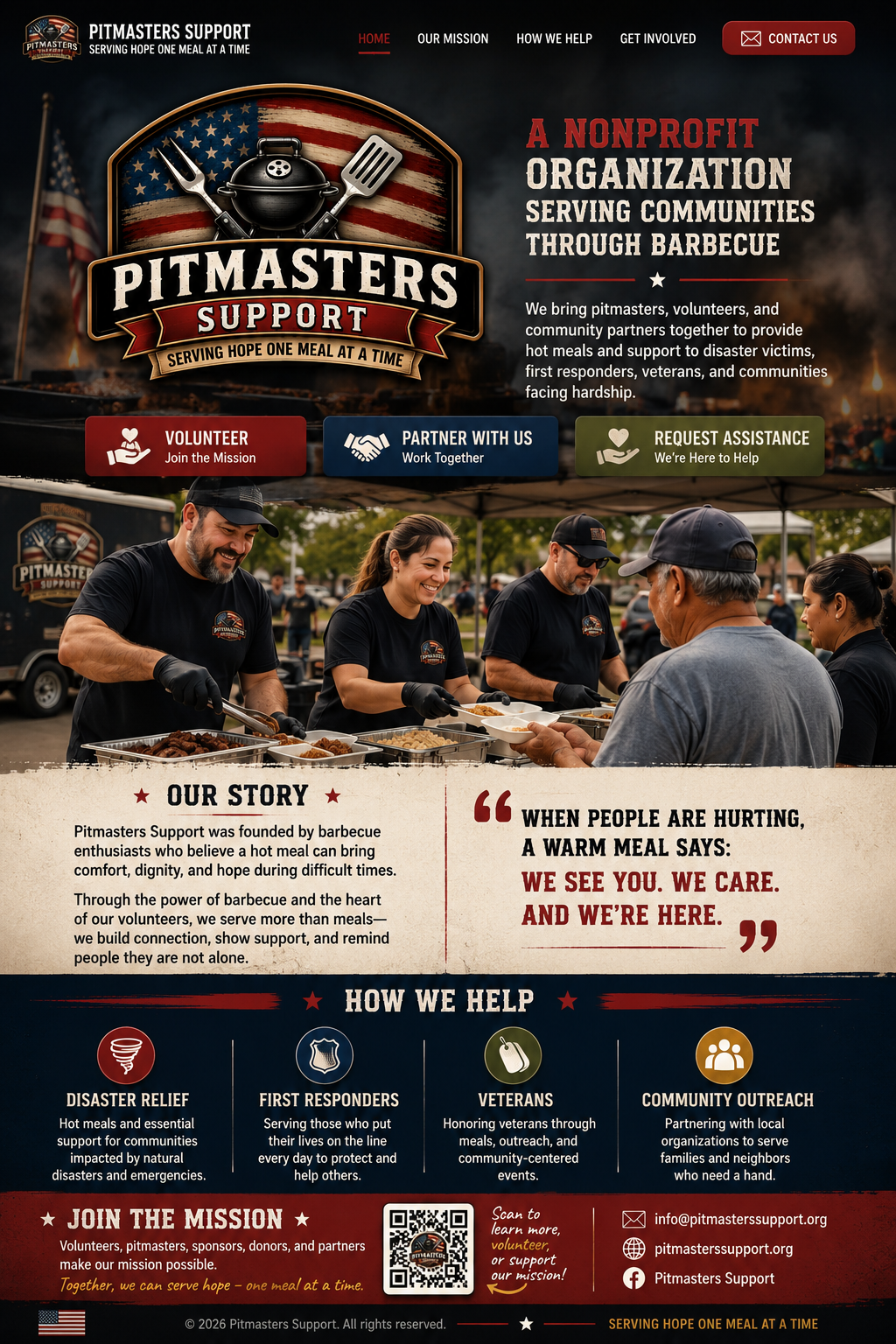 Pitmasters Support community meal preparation